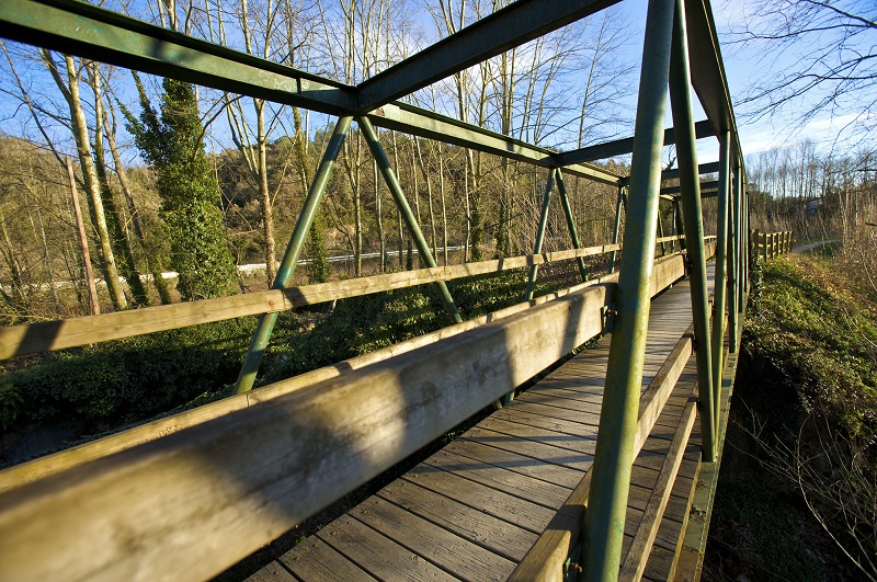Bonmatí, pont de ferro sobre el Ter